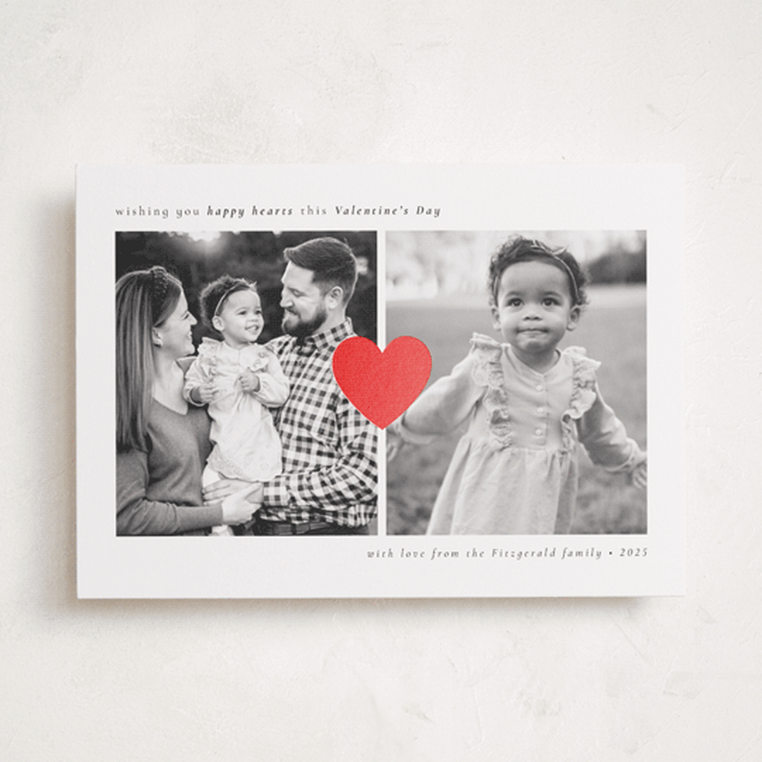 "Happy Hearts Shine" - Valentine's Day Cards in Sugar by Emily Sabol Goss - Front