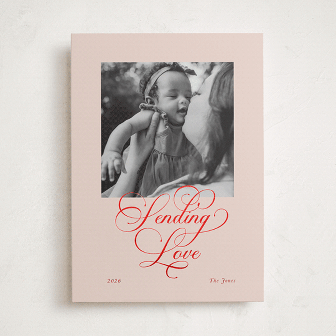 "sending our love" - Valentine's Day Cards in Carnation by Lori Wemple - Front