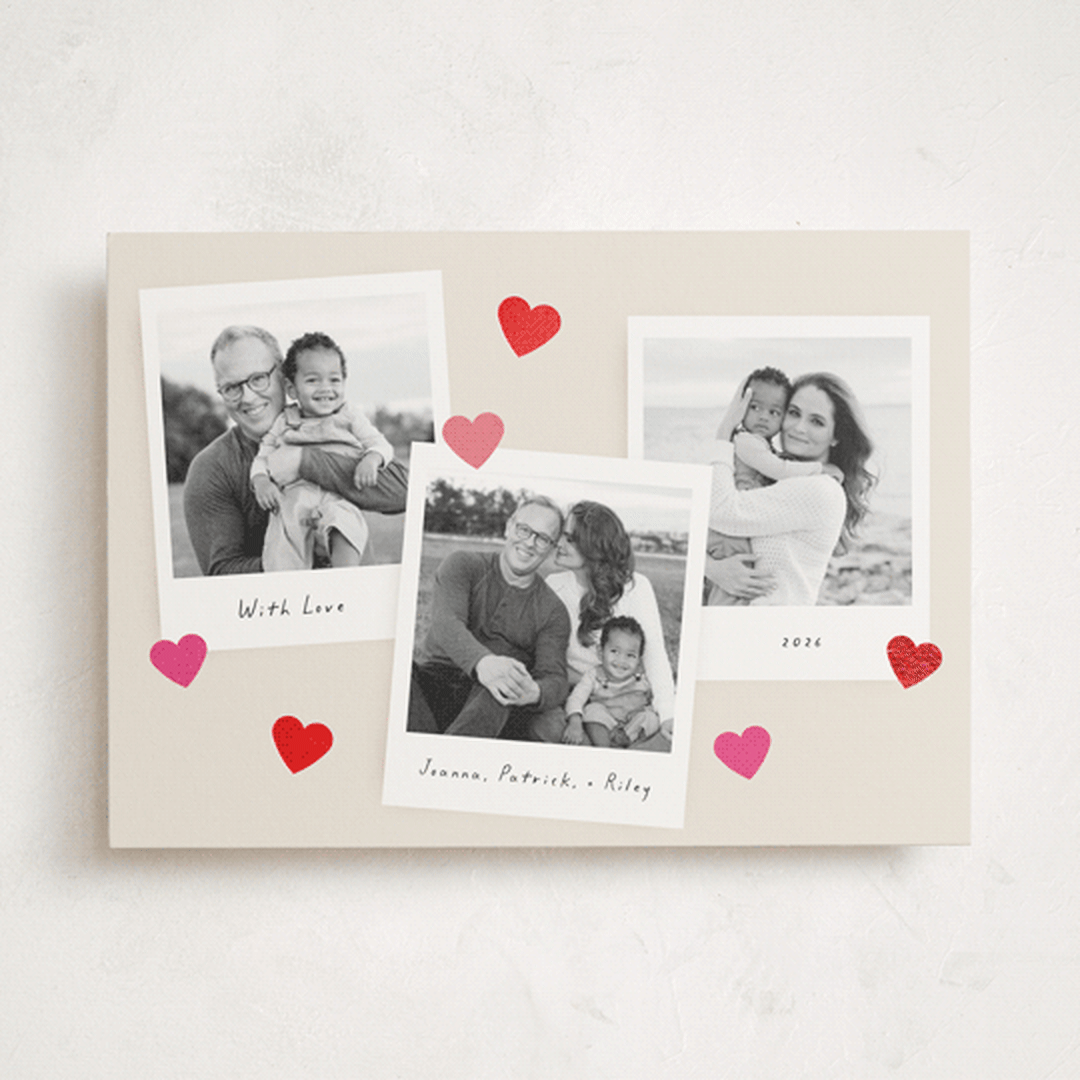 "Instamatic" - Valentine's Day Cards in Marshmallow by Morgan Kendall - Front