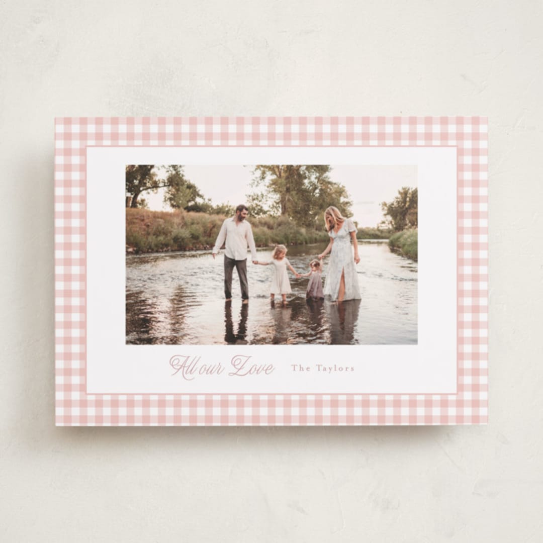 "Sweet Gingham" - Valentine's Day Cards in Cupcake by Emily Betts - Front