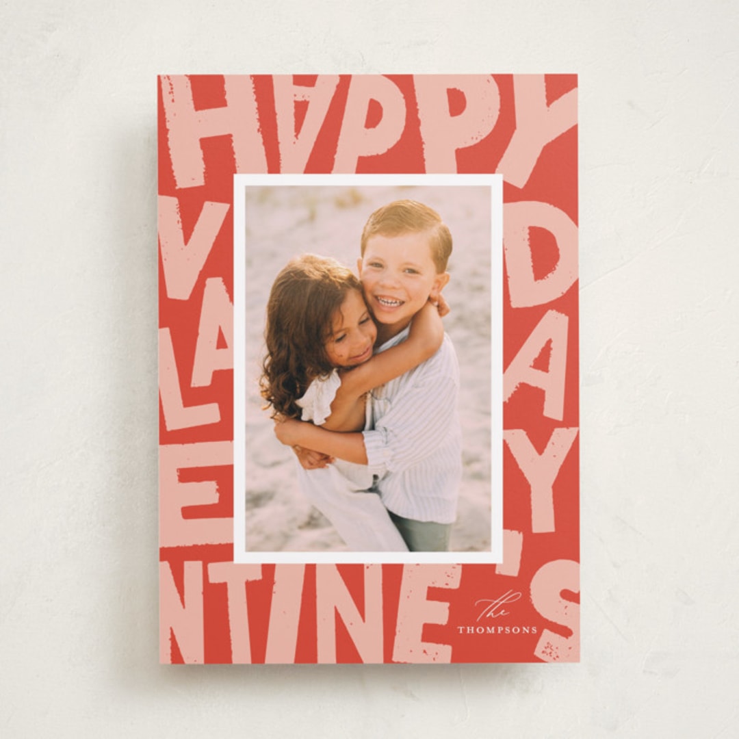 "Sweet Frame" - Valentine's Day Cards in Pomegranate by Shari Margolin - Front