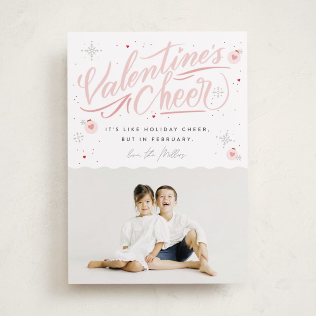 "Valentine's Cheer" - Valentine's Day Cards in Petal by Stephanie Hawkes - Front