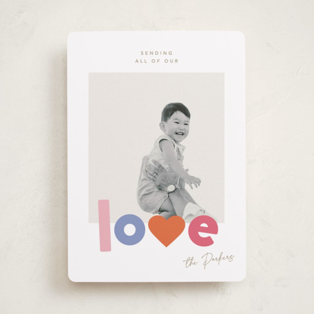 "Bubbly Love" - Valentine's Day Cards in Candy Hearts by Robert and Stella - Front