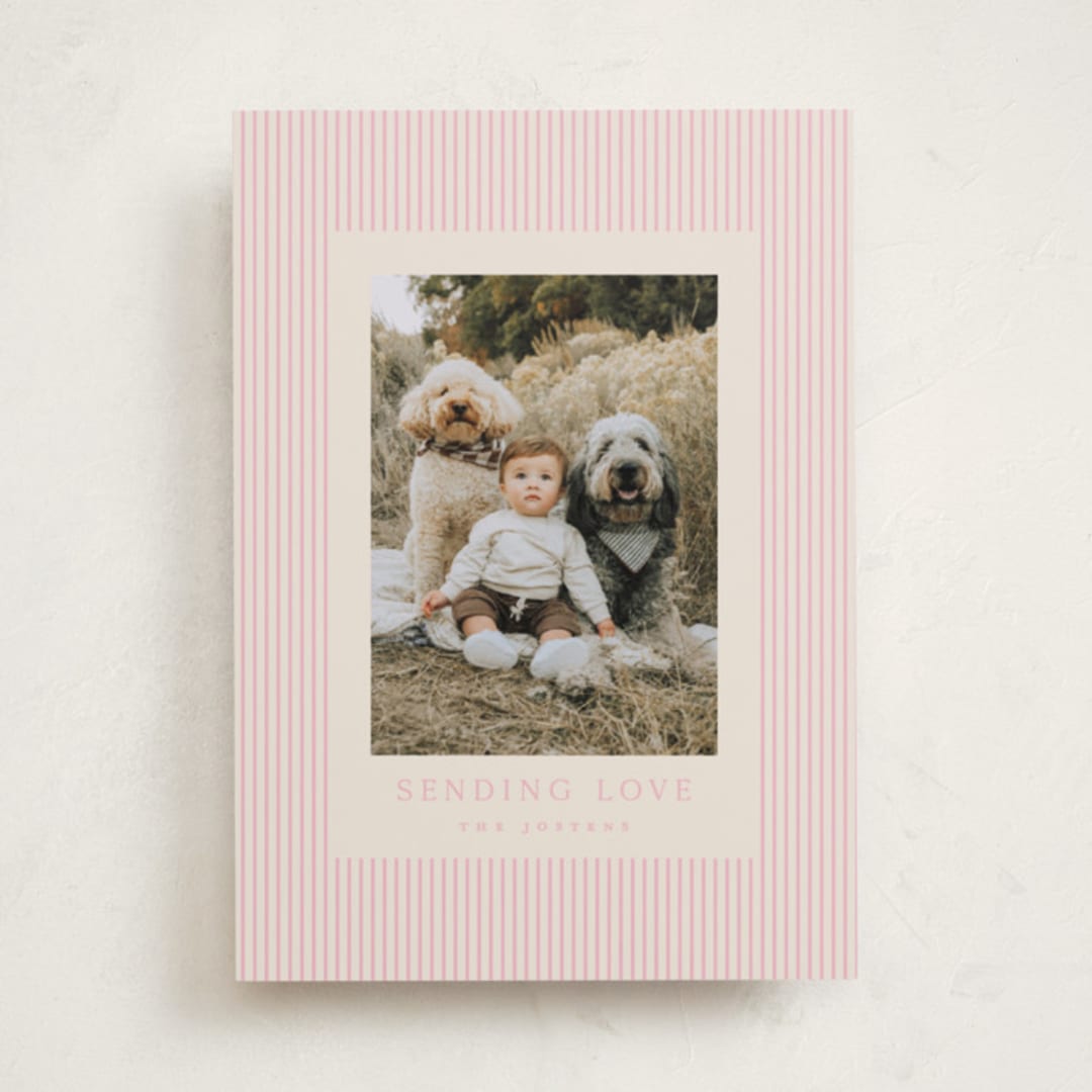 "The Prep" - Valentine's Day Cards in Peony by Kristie Kern - Front