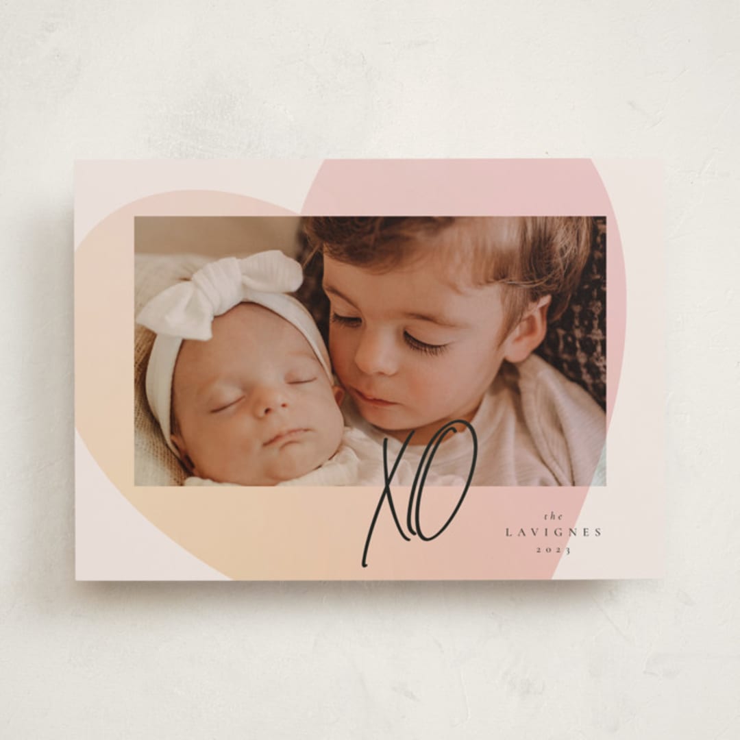 "full heart" - Valentine's Day Cards in Rose by letterfix - Front