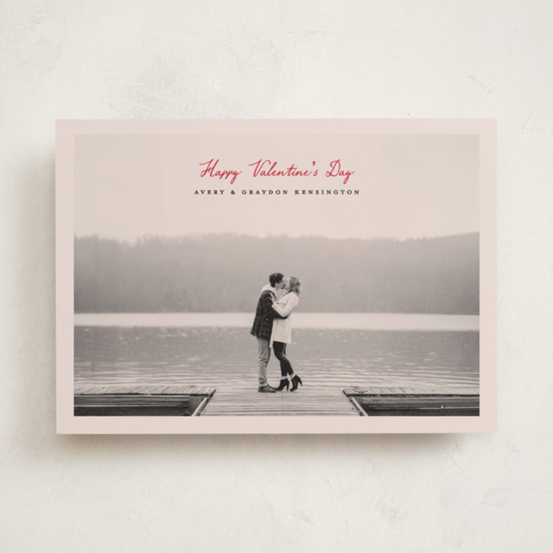 "A Notation" - Valentine's Day Cards in Crimson by Pixel and Hank - Front