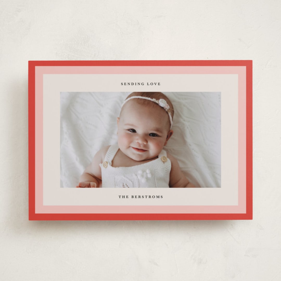 "bright frame" - Valentine's Day Cards in Tomato by Lori Wemple - Front