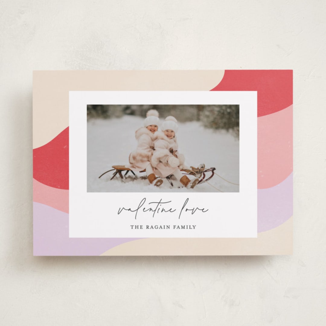 "Glow" - Valentine's Day Cards in Peony by Leah Ragain - Front
