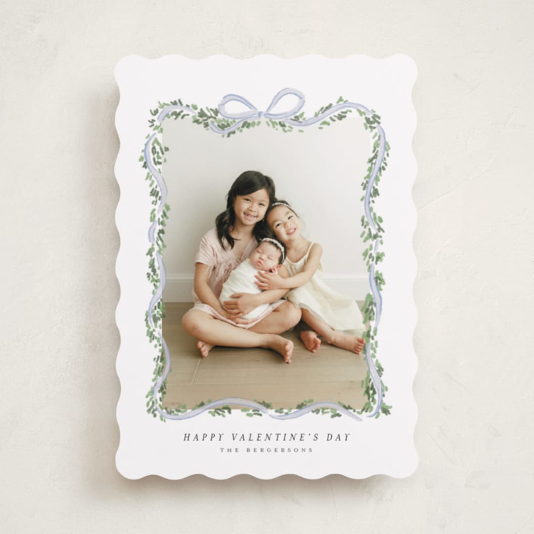 "Ribbonly Frame" - Valentine's Day Cards in Juniper by Itsy Belle Studio - Front