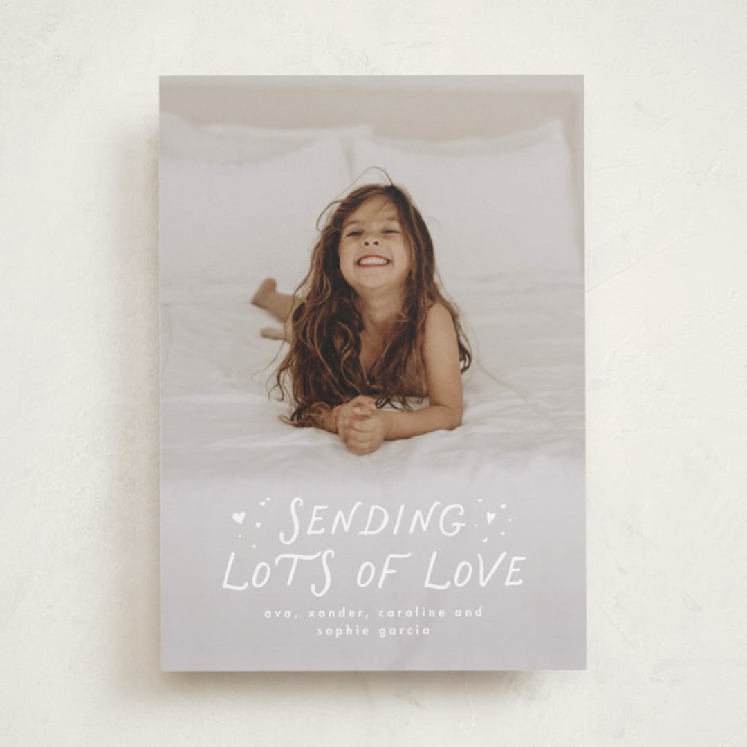 "Sending lots of love" - Valentine's Day Cards in Cloud by Lea Delaveris - Front
