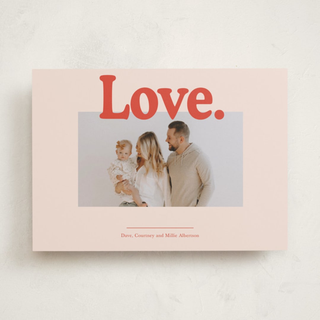 "Love Is" - Valentine's Day Cards in Ivory by Baumbirdy - Front