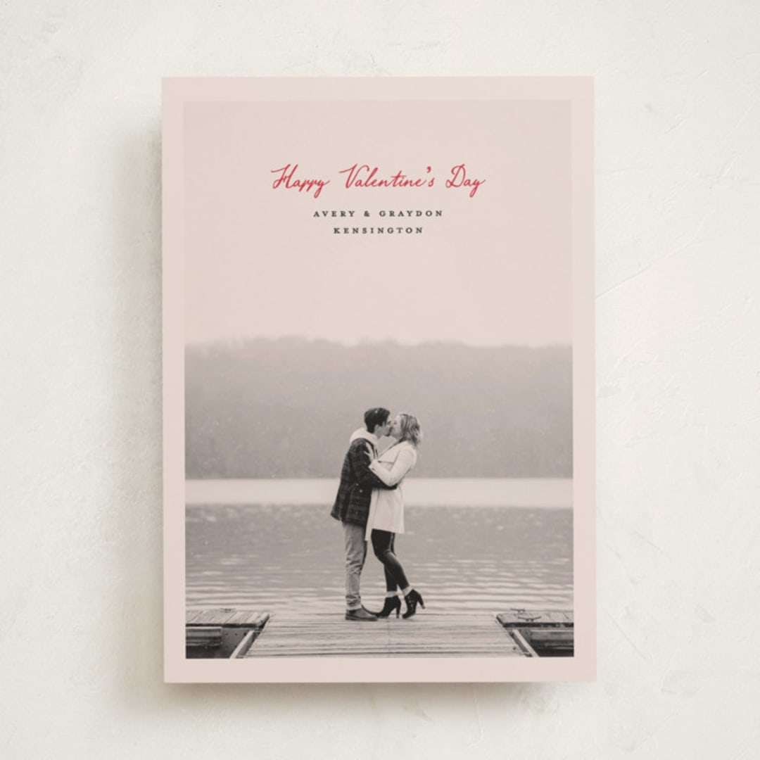 "A Notation" - Valentine's Day Cards in Crimson by Pixel and Hank - Front