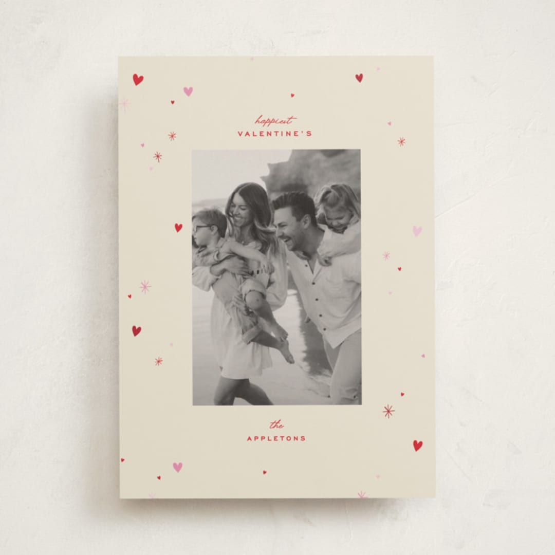 "twinkling hearts" - Valentine's Day Cards in Cream by Ellen Schlegelmilch - Front