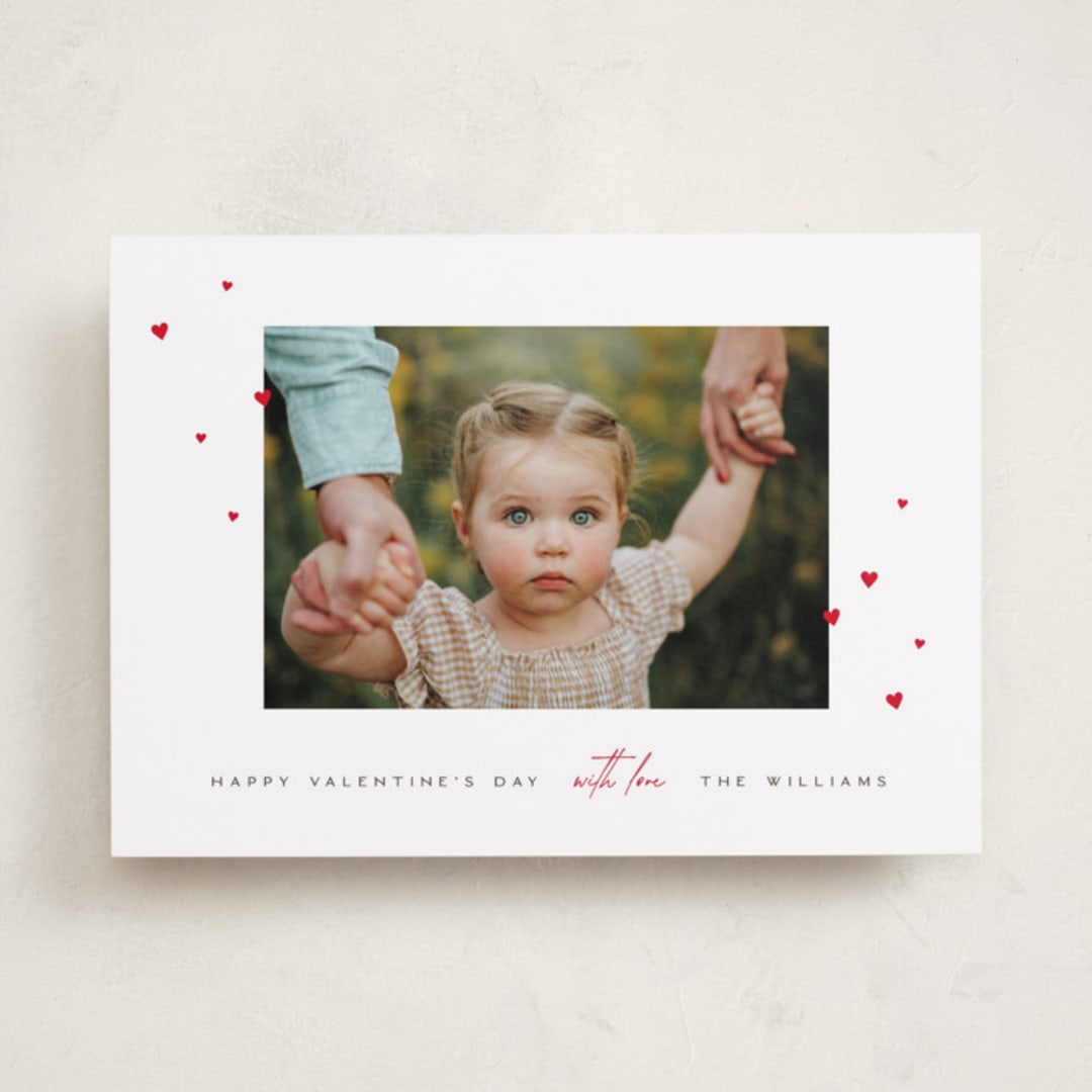 "Hearts with love" - Valentine's Day Cards in Crimsonette by Pixel and Hank - Front