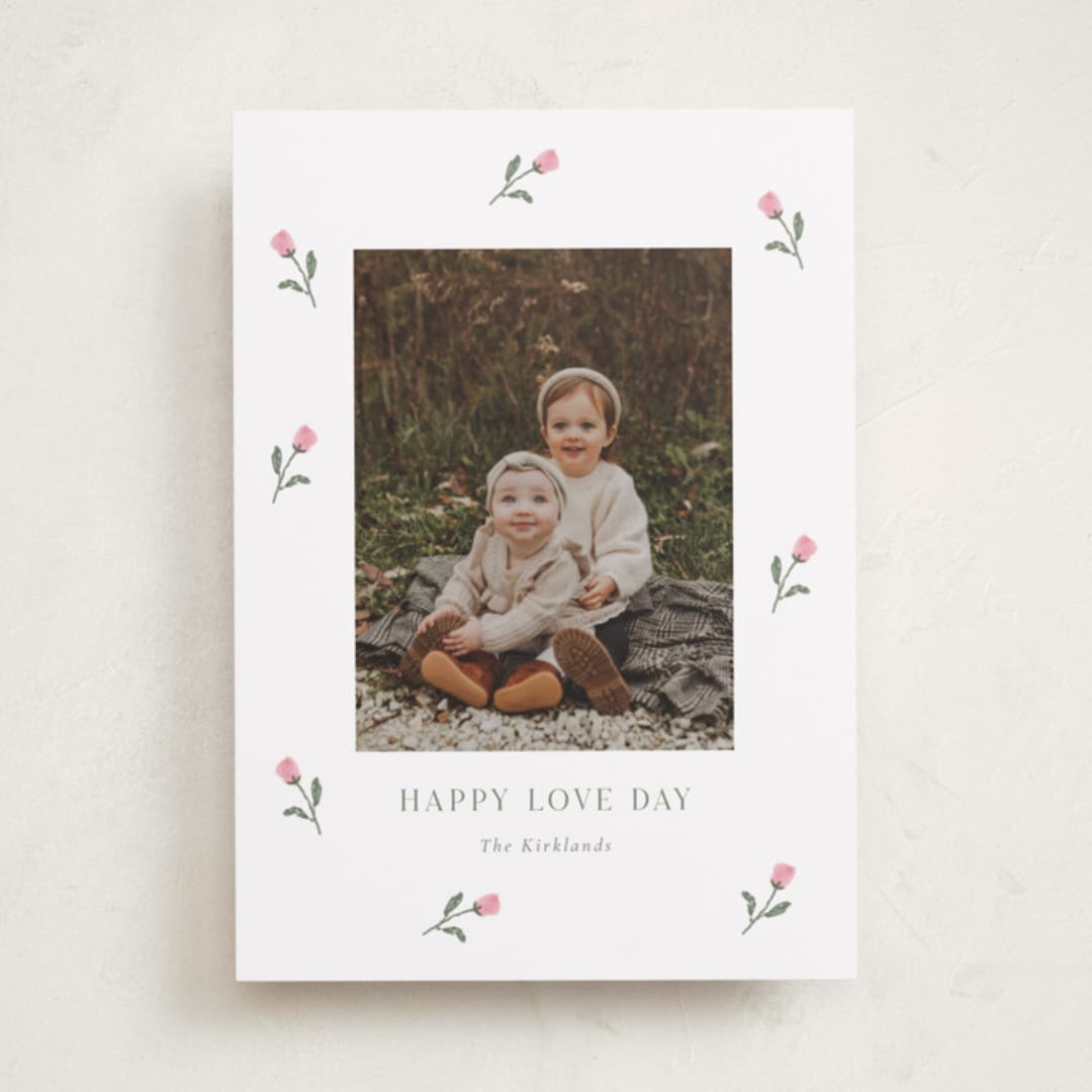 "Rosie" - Valentine's Day Cards in Rose by Angela Garrick - Front