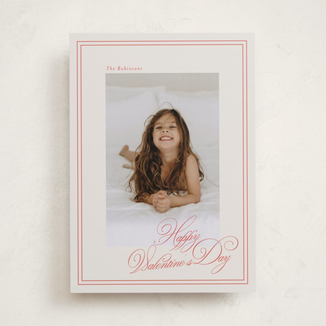 "cute frame" - Valentine's Day Cards in Mist by Lori Wemple - Front