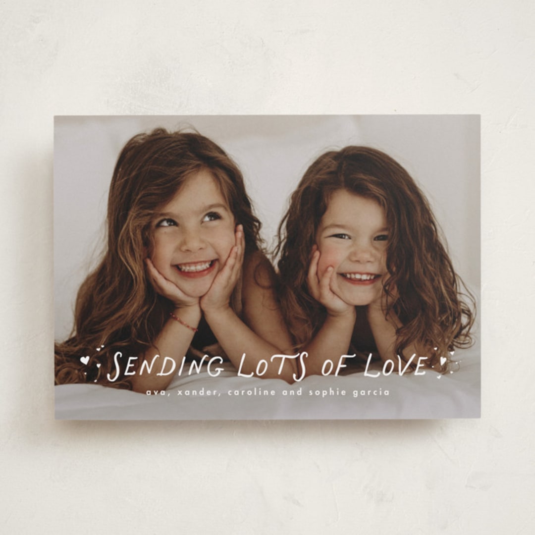 "Sending lots of love" - Valentine's Day Cards in Cloud by Lea Delaveris - Front