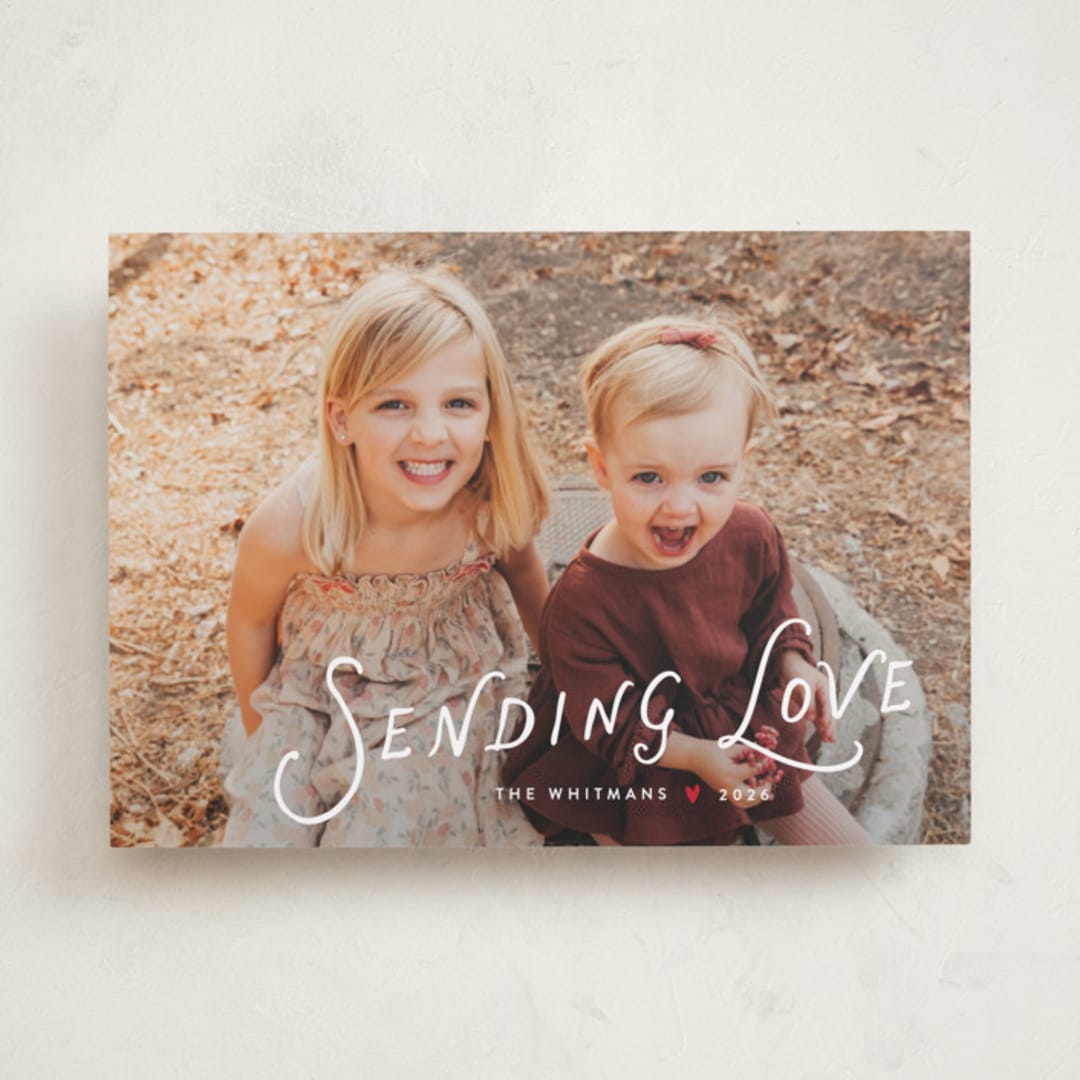 "Sent" - Valentine's Day Cards in Ruby by Lauren Chism - Front