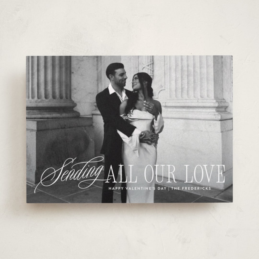"Sending Script" - Valentine's Day Cards in Cloud by Jackie Crawford - Front