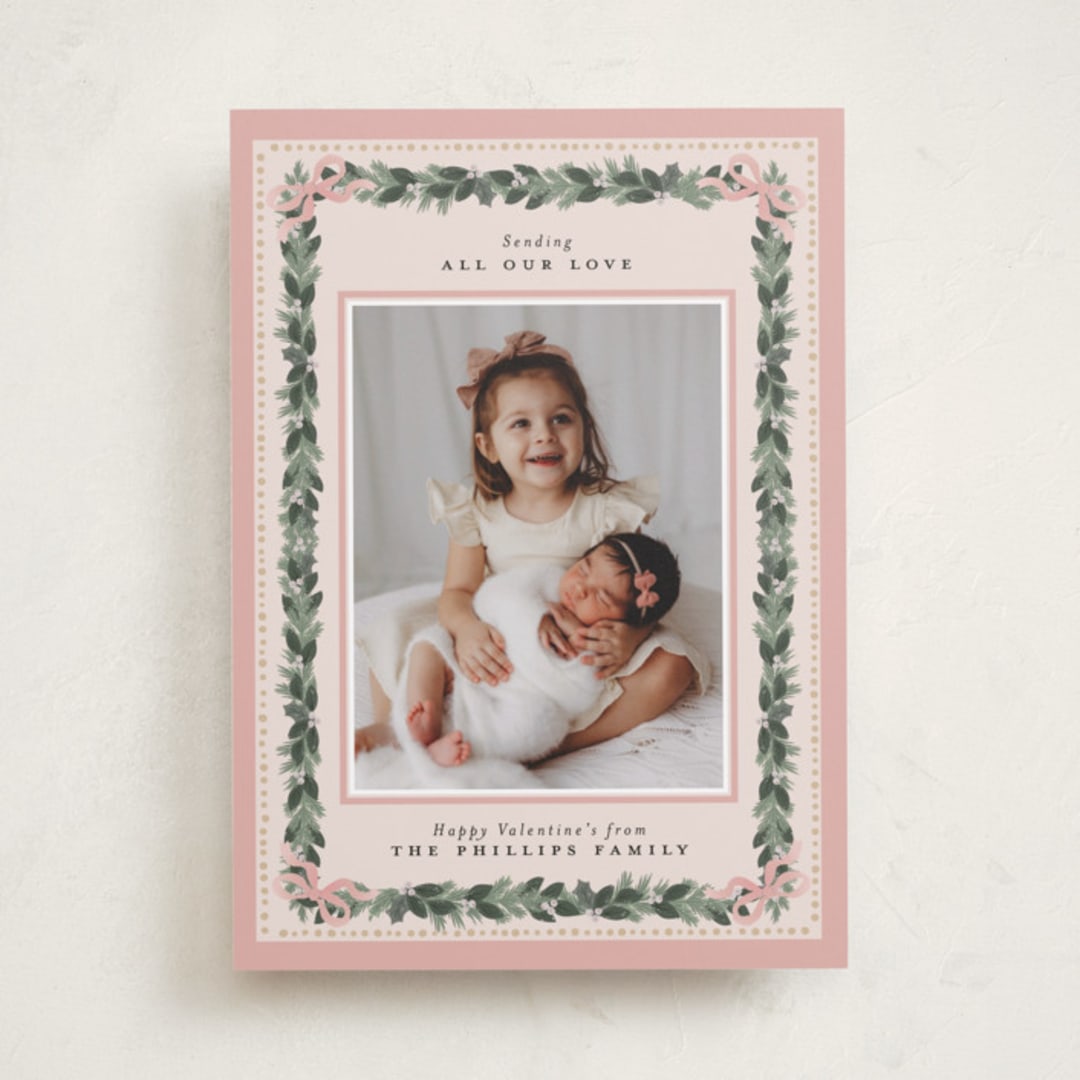 "Sugarpine" - Valentine's Day Cards in Blush by Itsy Belle Studio - Front