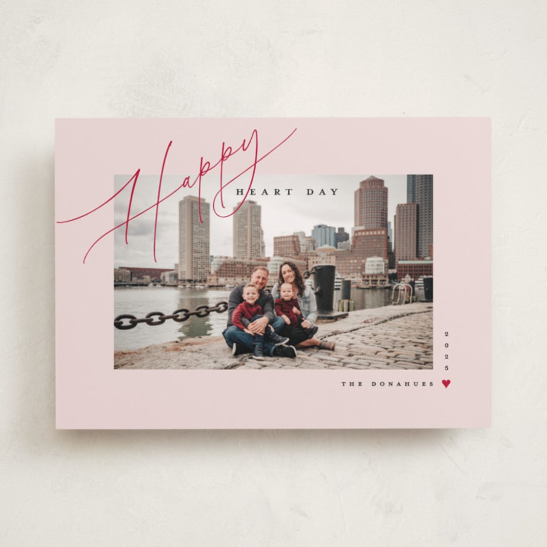 "Happy" - Valentine's Day Cards in Blush by Mary Kay Garttmeier - Front