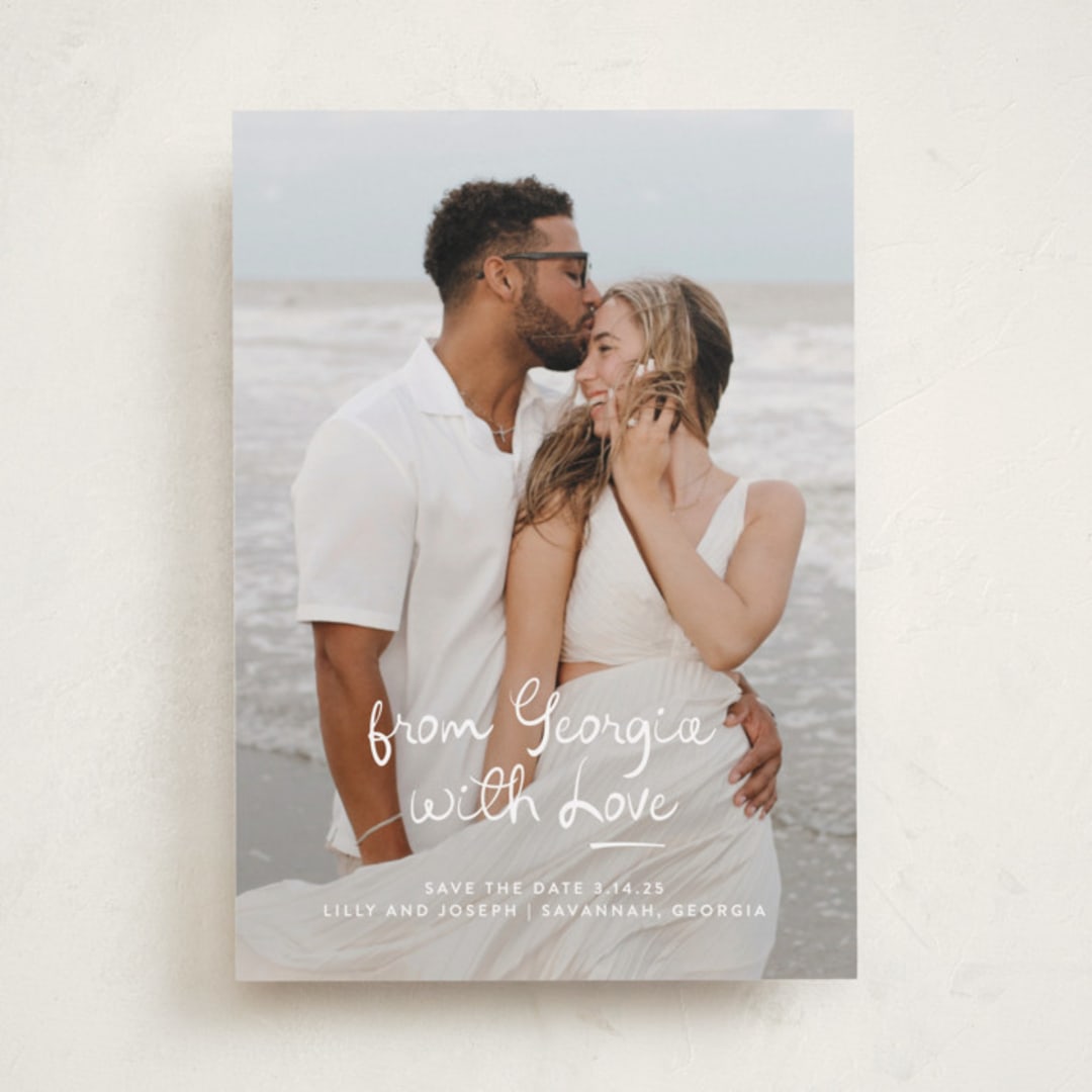 "Wherever you Are" - Valentine's Day Cards in Snow by Lauren Chism - Front