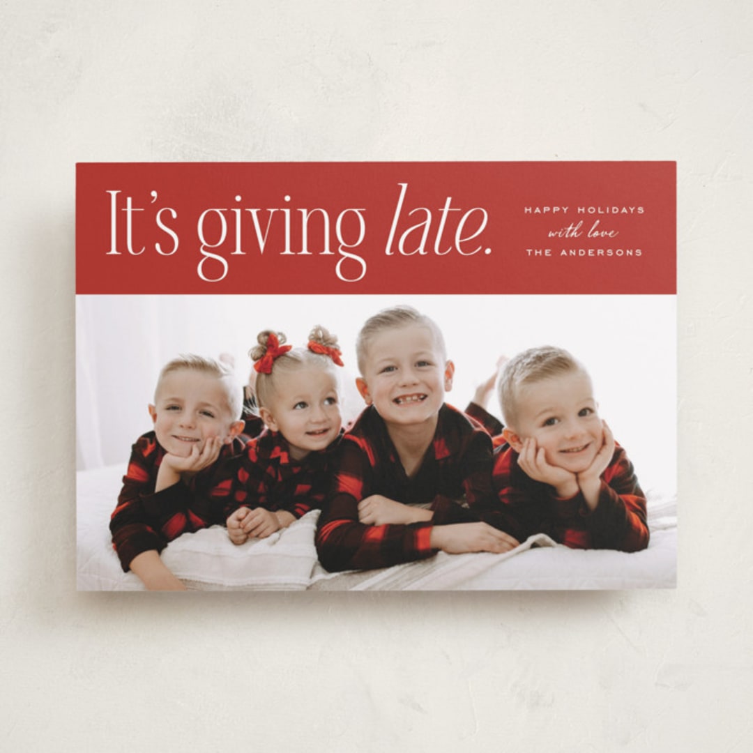 "It's giving" - Valentine's Day Cards in Scarlet by Heather Schertzer - Front