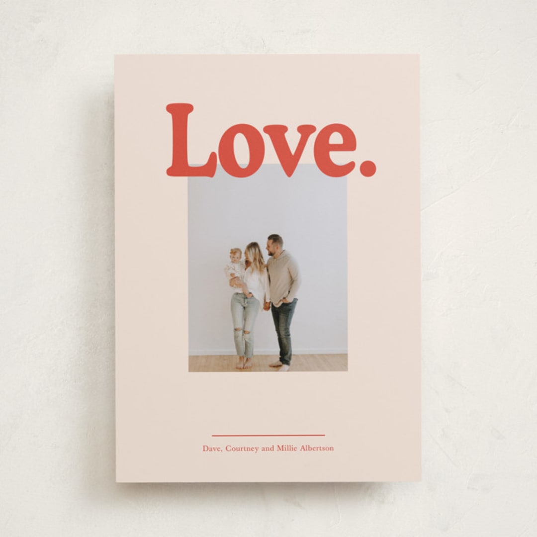 "Love Is" - Valentine's Day Cards in Ivory by Baumbirdy - Front