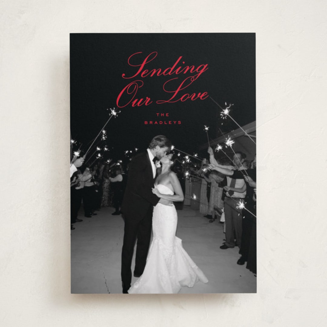 "That's Amore" - Valentine's Day Cards in Cherry by Ellen Schlegelmilch - Front