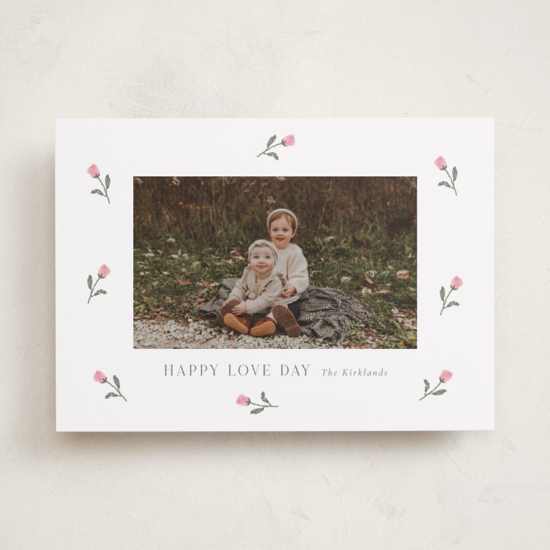 "Rosie" - Valentine's Day Cards in Rose by Angela Garrick - Front