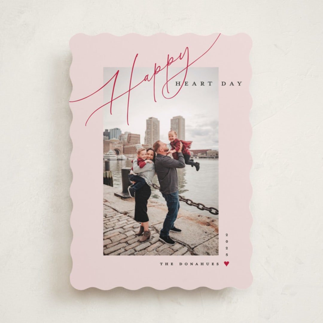 "Happy" - Valentine's Day Cards in Blush by Mary Kay Garttmeier - Front