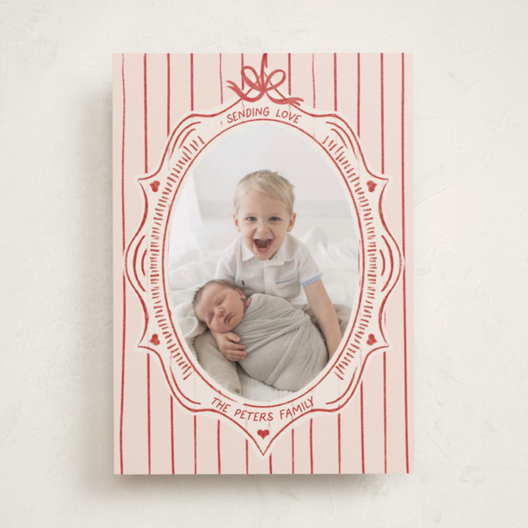 "Vintage Frame" - Valentine's Day Cards in Apple by Tamara Hilje - Front