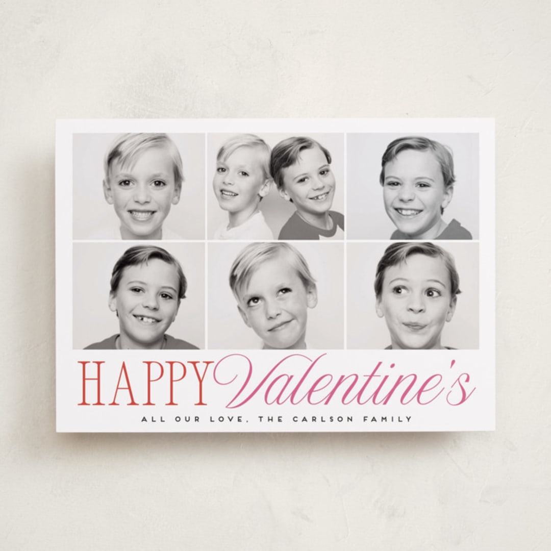 "Happy Tiles" - Valentine's Day Cards in Flour by Maria Alou - Front