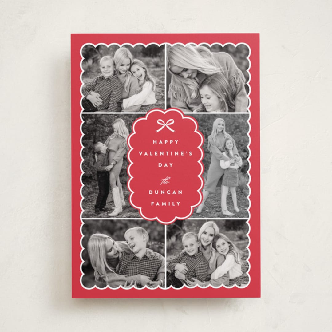 "Valentine Frames" - Valentine's Day Cards in Strawberry by Maria Alou - Front