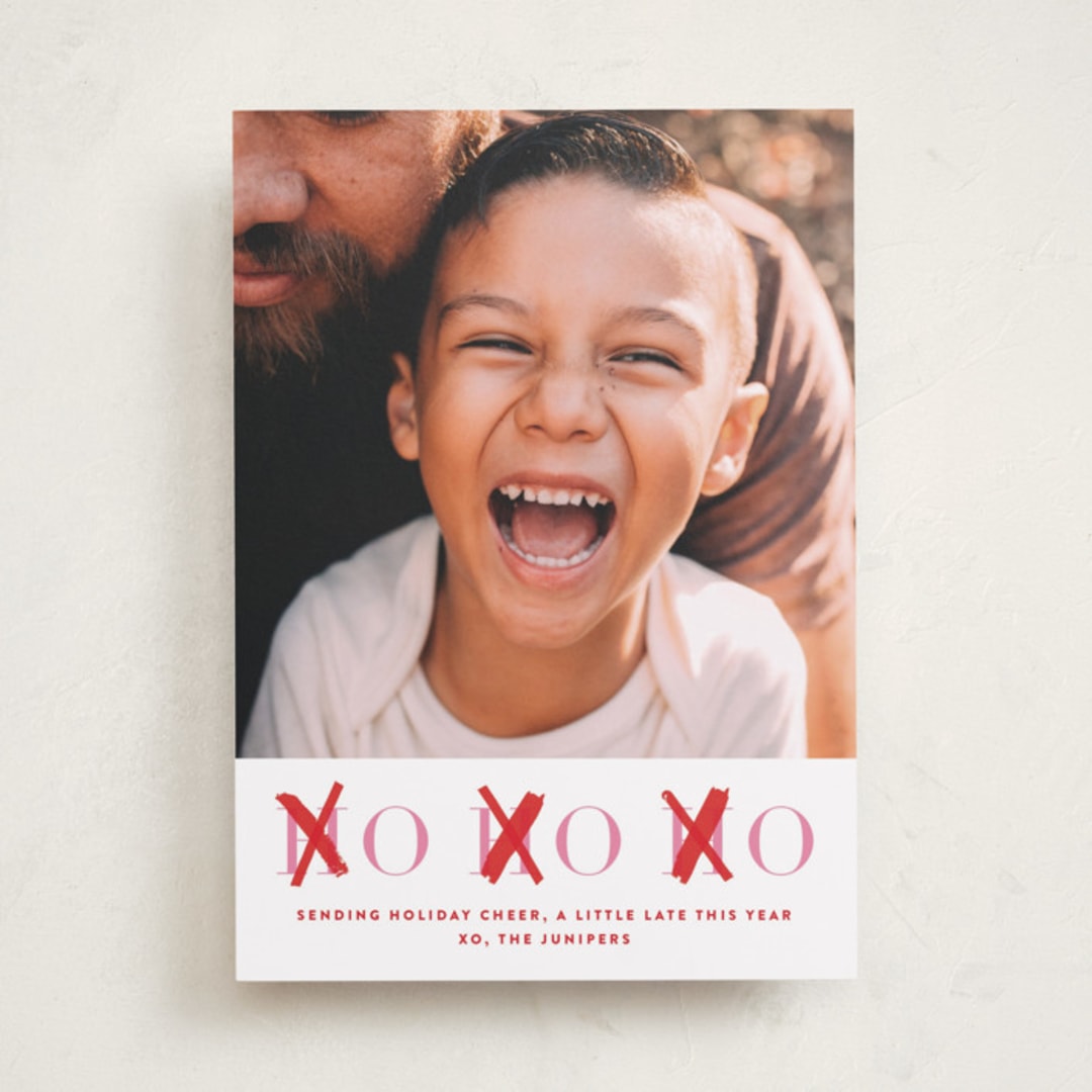 "HOHOXO" - Valentine's Day Cards in Scarlet by Lori Wemple - Front