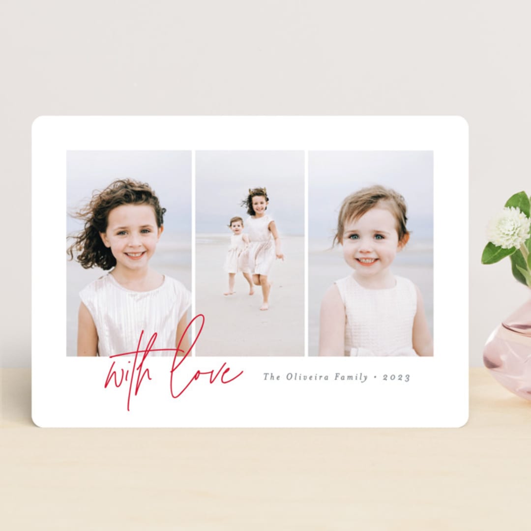 "Clarity" - Valentine's Day Cards in Strawberry by Ana Sharpe - Front