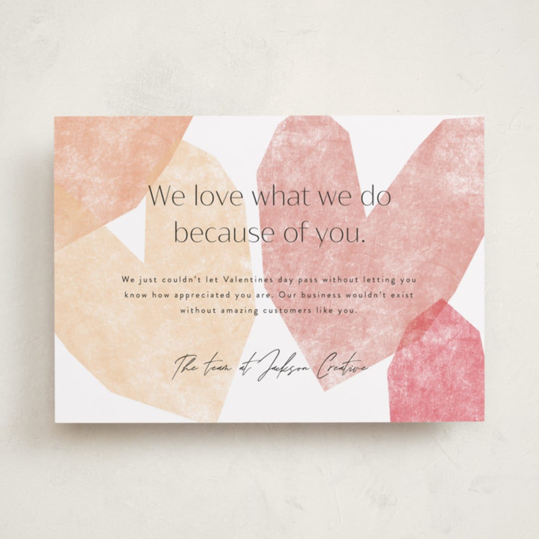 "Love What We Do" - Valentine's Day Cards in Tutti Frutti by Corinne Malesic - Front
