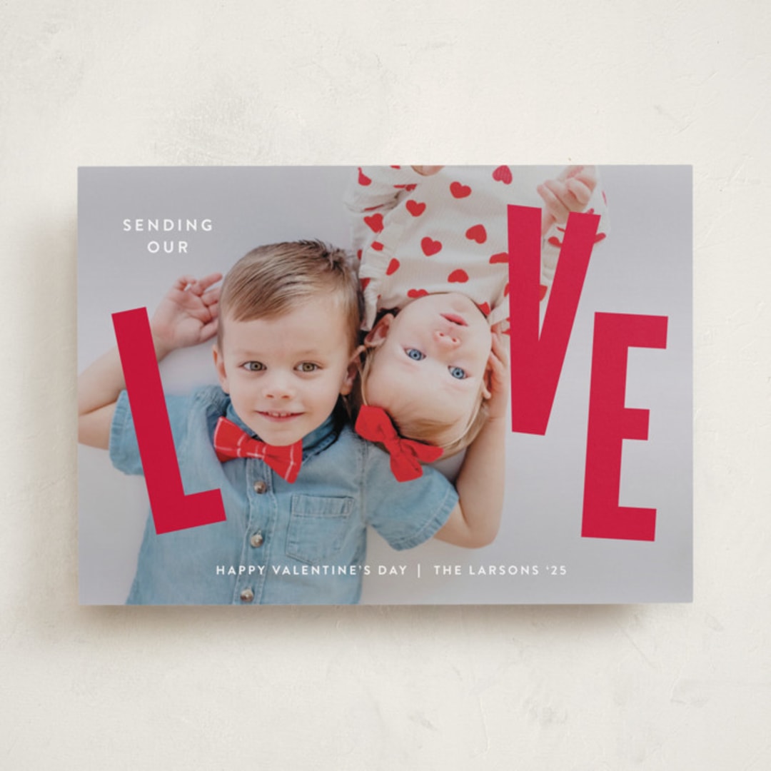 "THIS" - Valentine's Day Cards in Ruby by Lauren Chism - Front