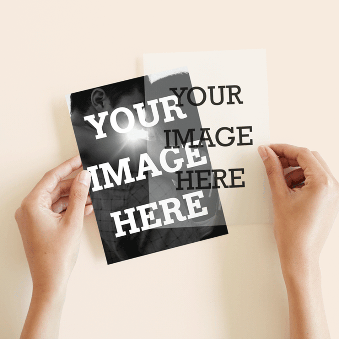 "The Big Picture" - Vellum Overlays in Mist by Minted - Front