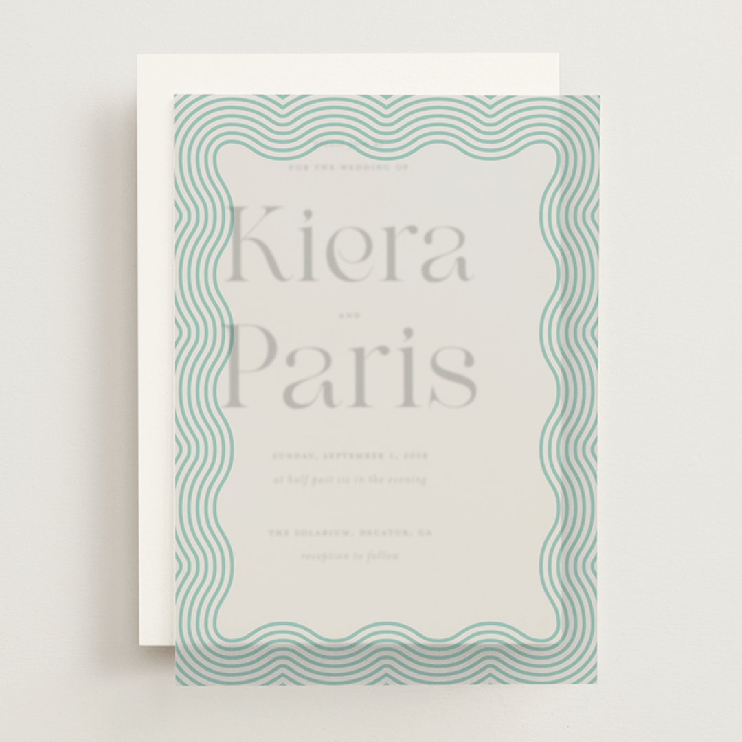 "Good Vibes" - Vellum Overlays in Seafoam by Claudia Orengo - Front