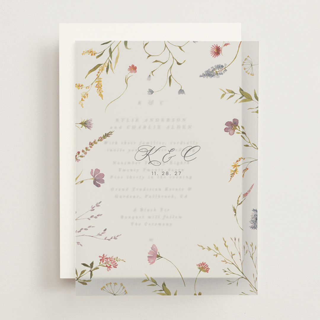 "Untied" - Vellum Overlays in Sherbert by Erin Hodges - Front