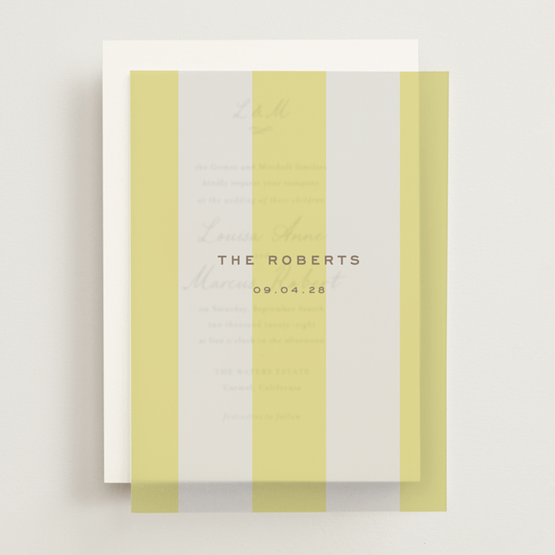 "Campania" - Vellum Overlays in Limone by Megan Davis - Front