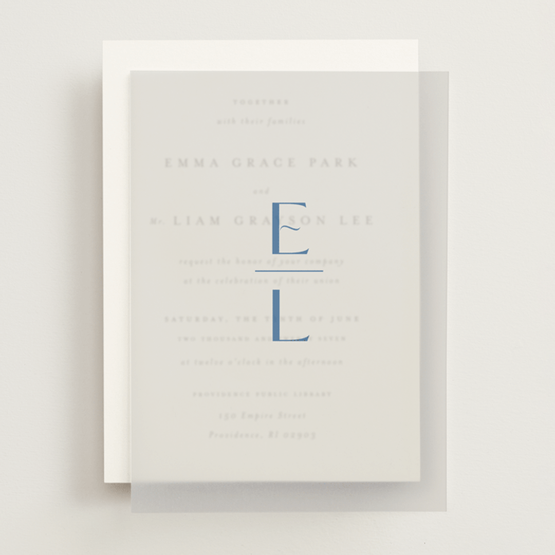 "Connected" - Vellum Overlays in Bluebell by Claudia Orengo - Front