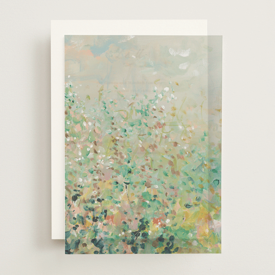 "English Garden" - Vellum Overlays in Evergreen by Lindsay Megahed - Front