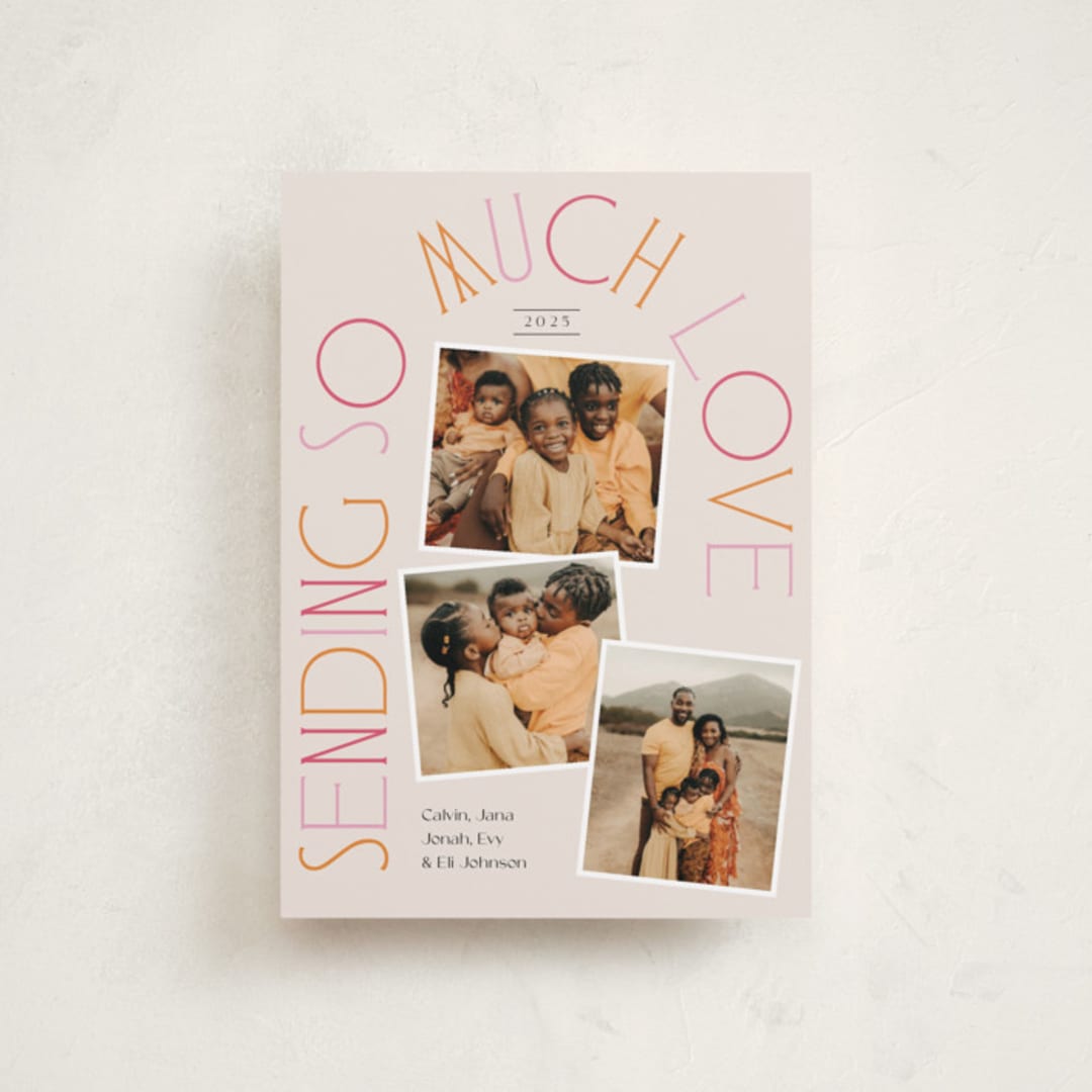 "Lovely Type" - Valentine's Day Cards in Bubblegum by Laura Hankins - Front