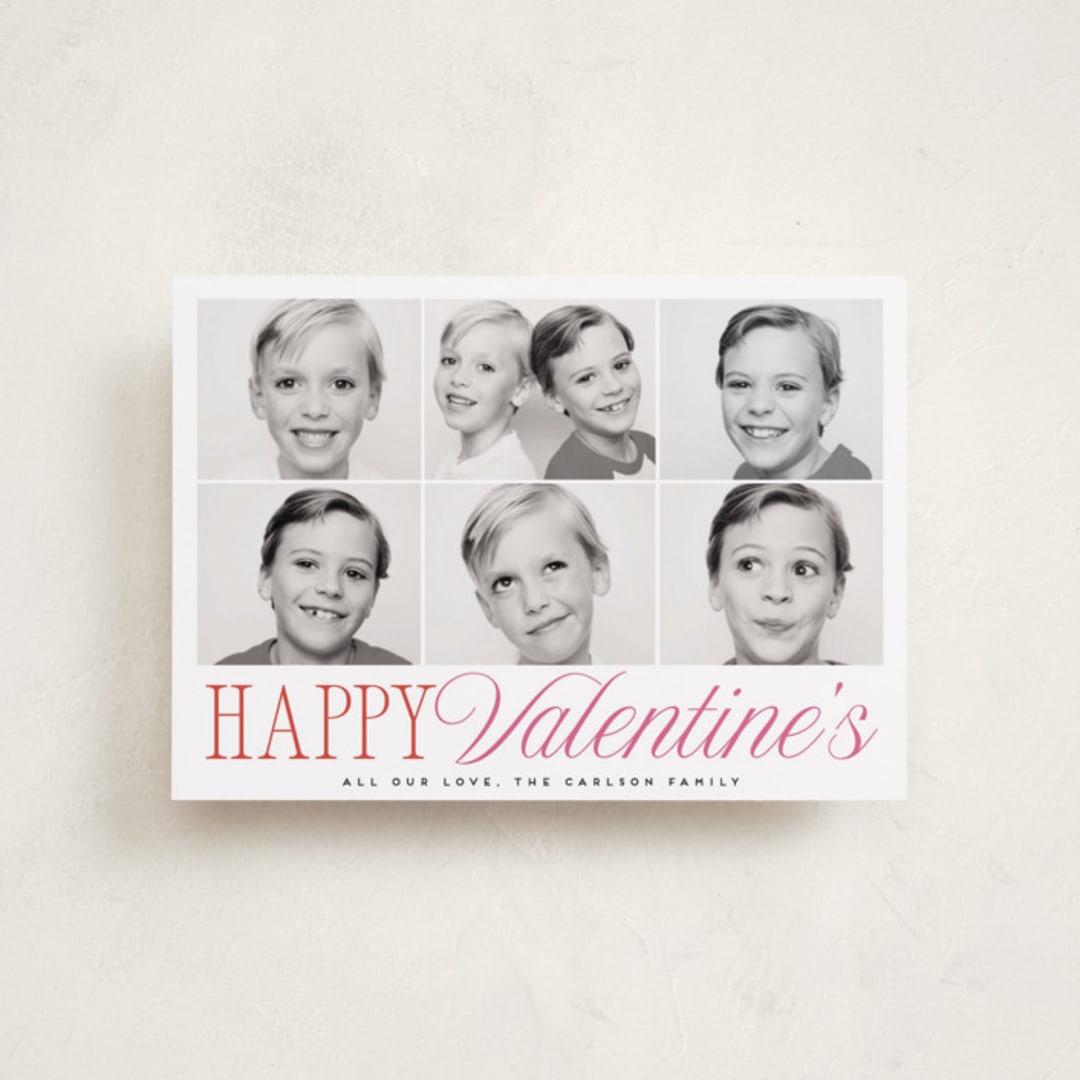 "Happy Tiles" - Valentine's Day Cards in Flour by Maria Alou - Front