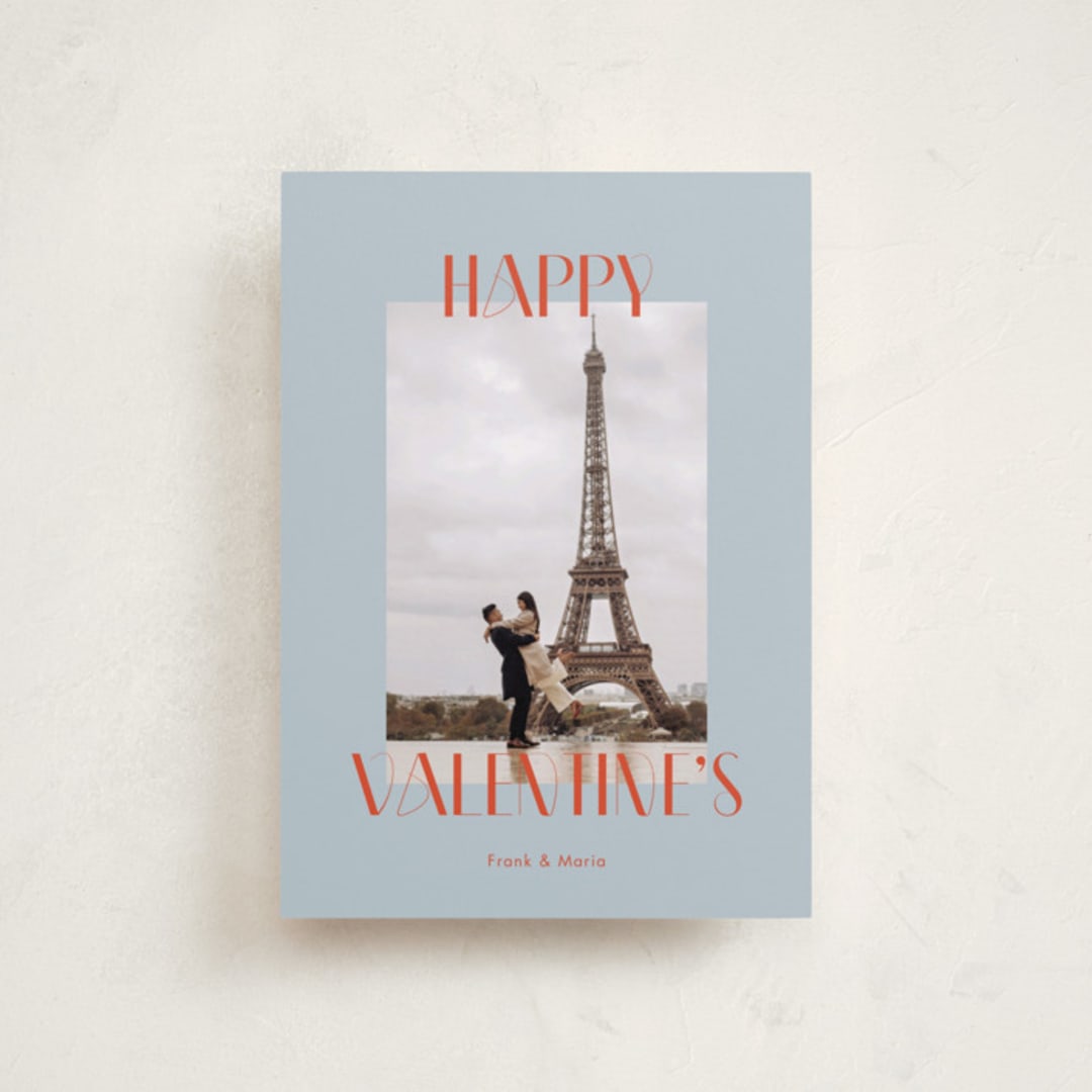 "Paris" - Valentine's Day Cards in Blue Sky by Ani Somi - Front