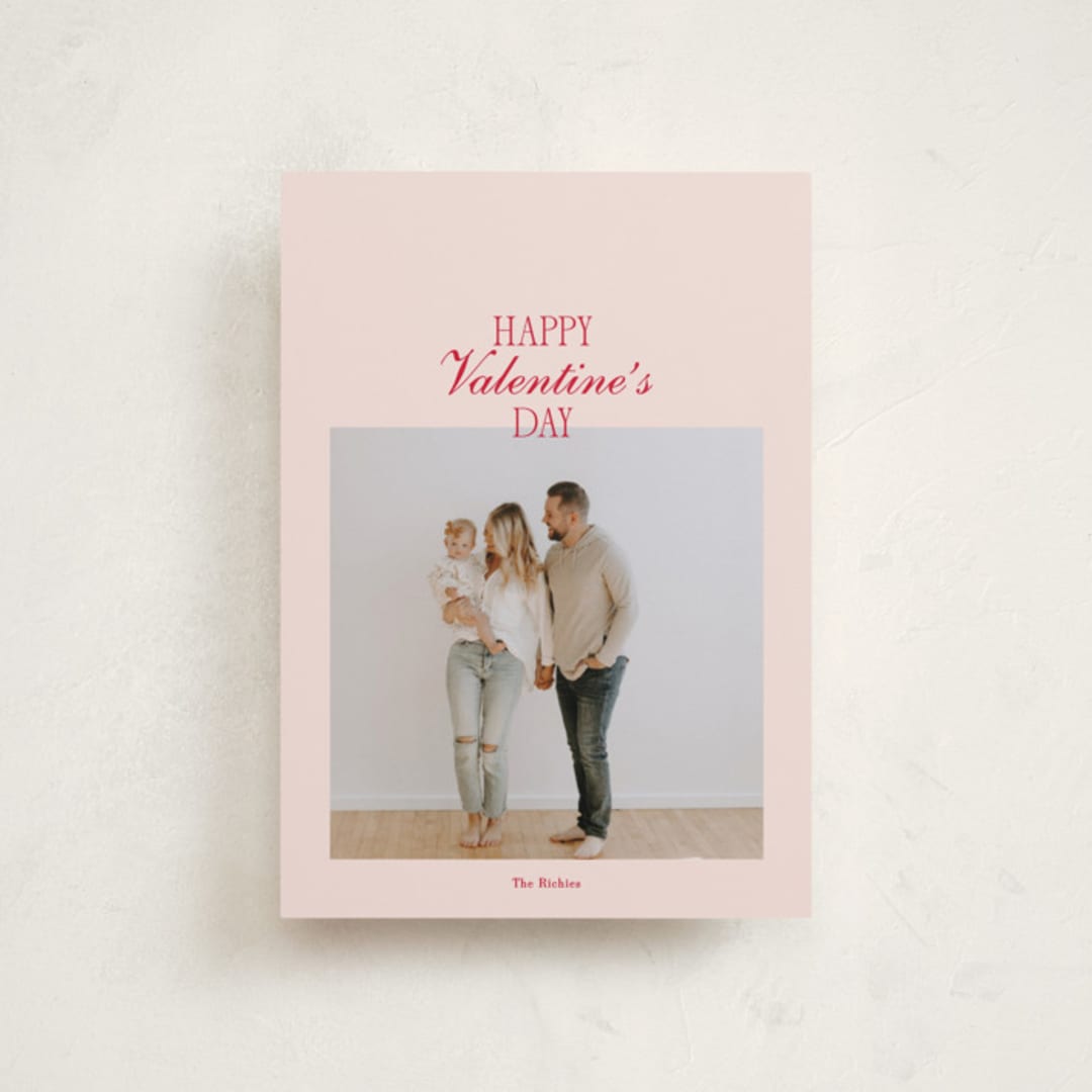 "HVD" - Valentine's Day Cards in Rose by Baumbirdy - Front