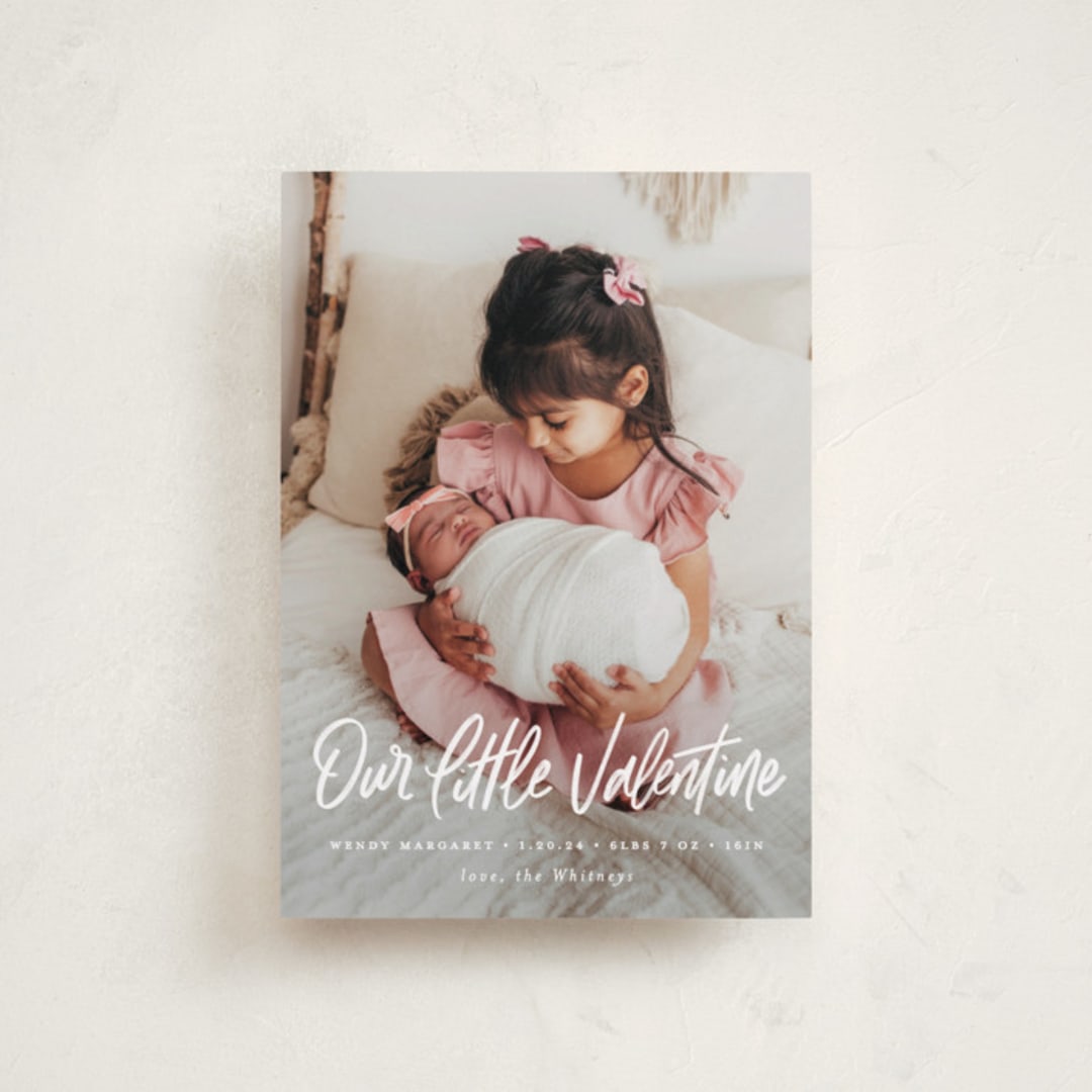 "Our Little" - Valentine's Day Cards in Dove by Snow and Ivy - Front