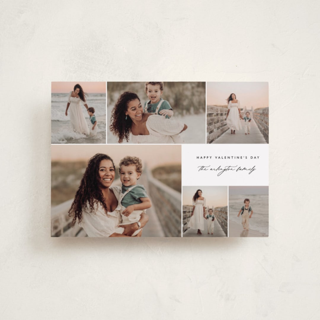 "Serene Surround" - Valentine's Day Cards in Snow by Kelly Schmidt - Front